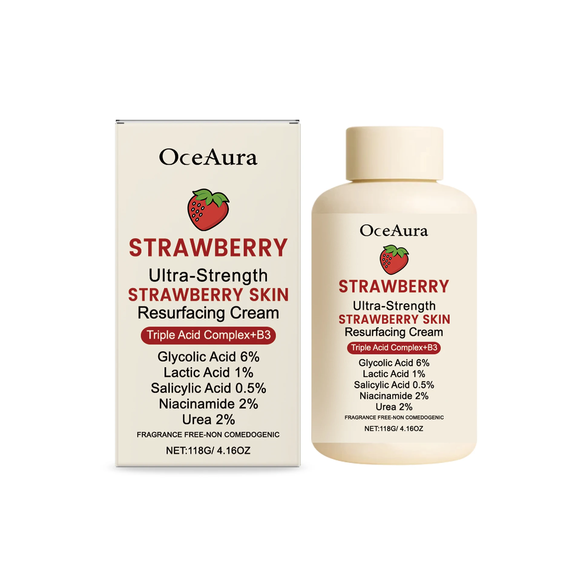 Strawberry Skin Moisturizing Cream, Gently Cares for the Skin, Refreshing and Non-Sticky, Delicate Skin Moisturizing Cream