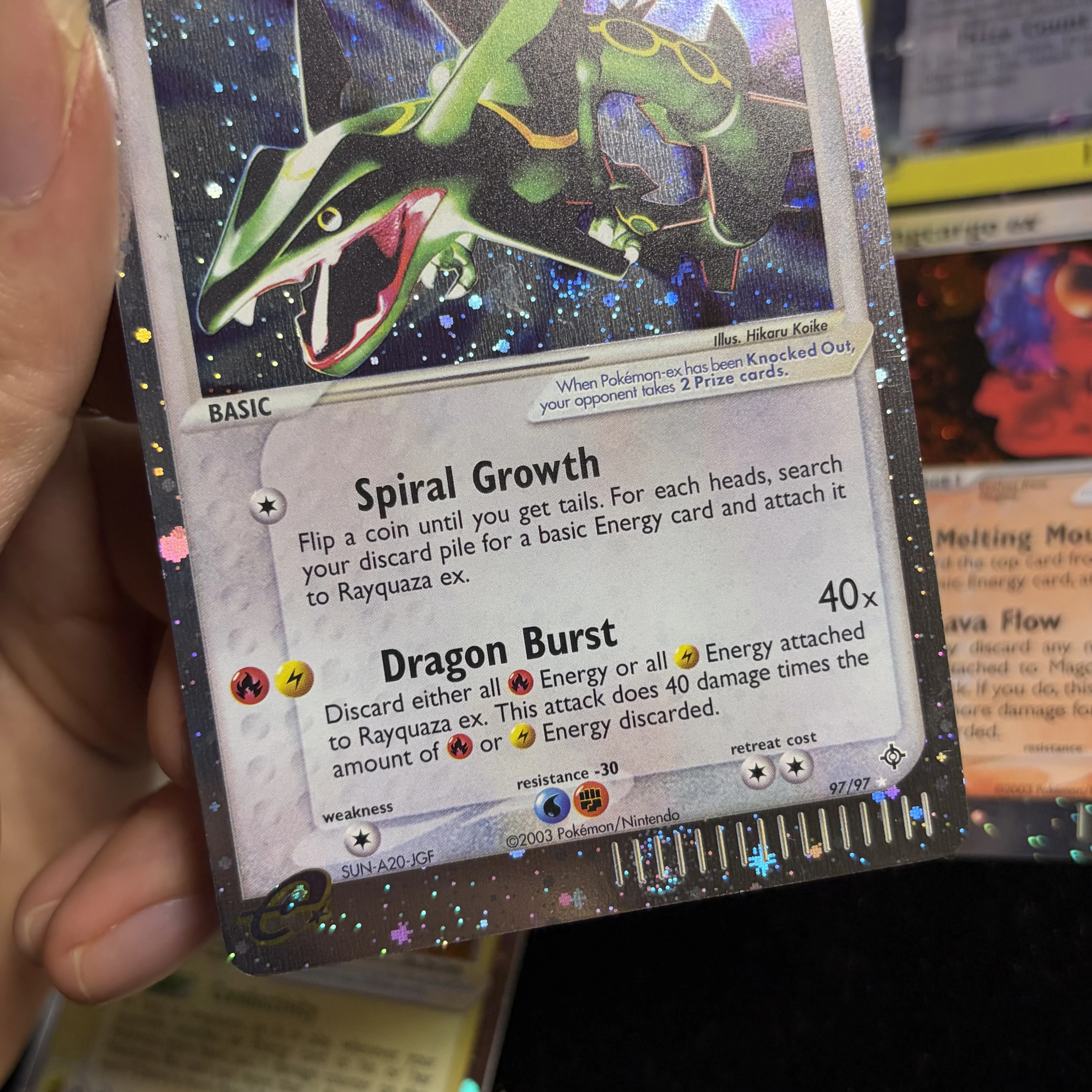 PKM Neue FOIL-Kartensammlung Deoxys(DX) & Dragon(DR) Serie Rayquaza/Latias/Latios/Raikou/Manectric Ptcg Proxy-Karte Geschenke Spielzeug – Detail 10