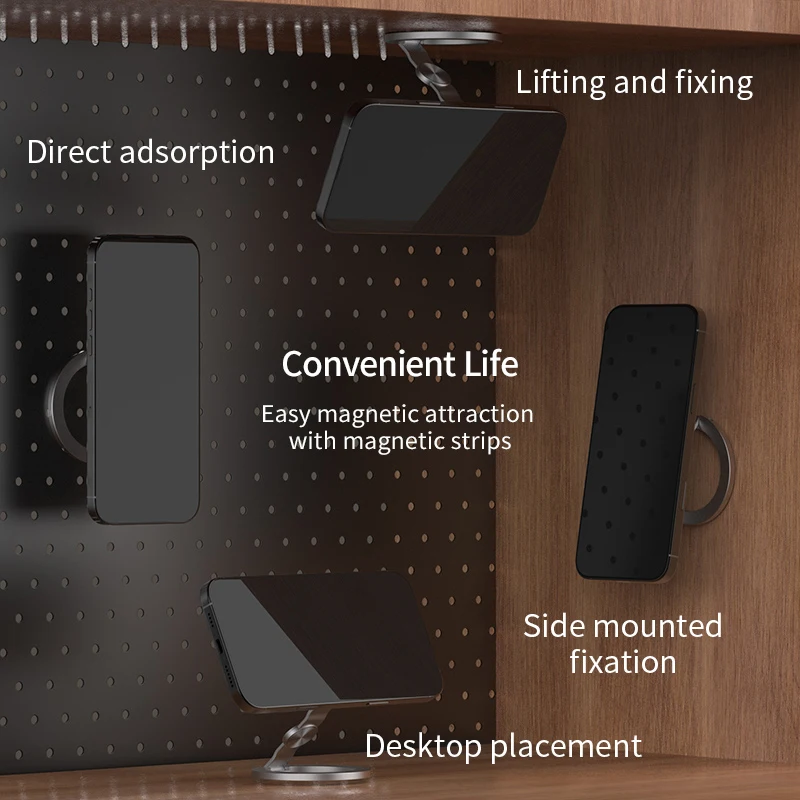 حامل مغناطيسي على الوجهين على شكل دائرة من CD لسطح المكتب Magsafe دعامة مغناطيسية قوية لهاتف iPhone 17 16 Pro/Max Samsung Xiaomi