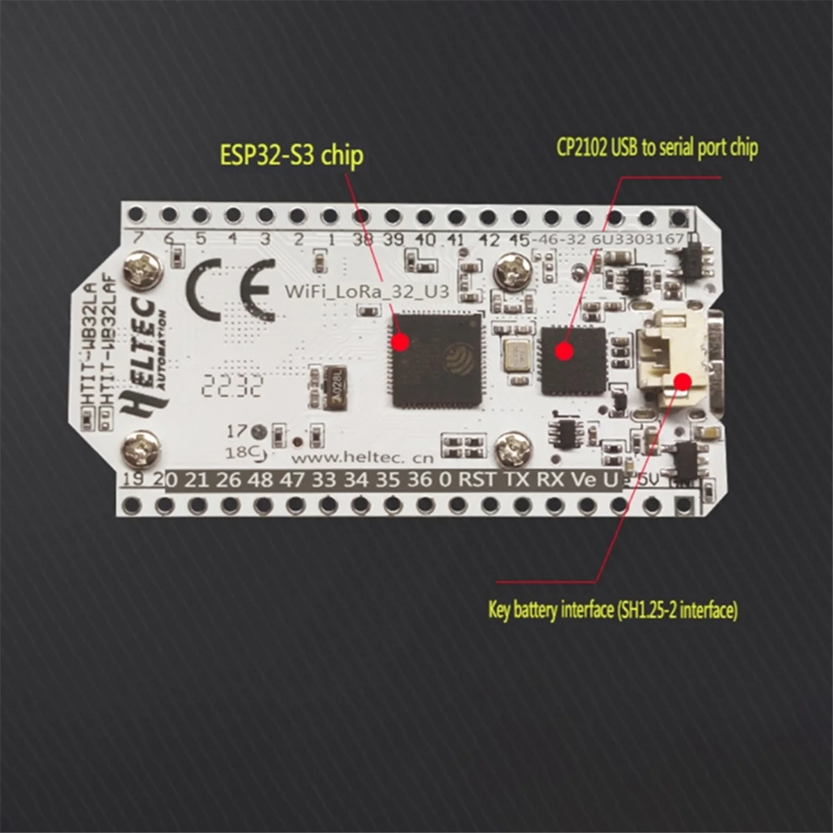 ESP32-S3 아두이노 모듈용 블루투스 와이파이 지지대, LoRa32 개발 보드, 0.96 인치 화면, SX1262 듀얼 코어 프로세서