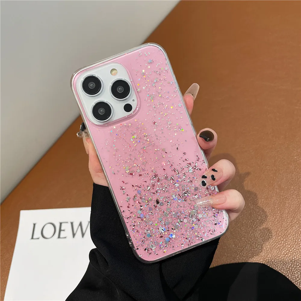 Shiny Glitter Phone Case For Redmi A3 13C Note 13 Pro Plus 5G For Xiaomi POCO M6 Pro 4G X6 Pro 13 Lite 13T Soft Silicone Cover