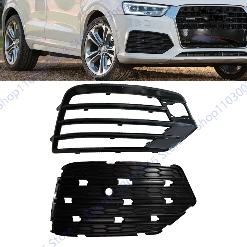 

Front Bumper Fog Light Frame For Audi Q3 SLine S-Line Sport 2016 2017 2018 Lower Grille Fog Light Cover