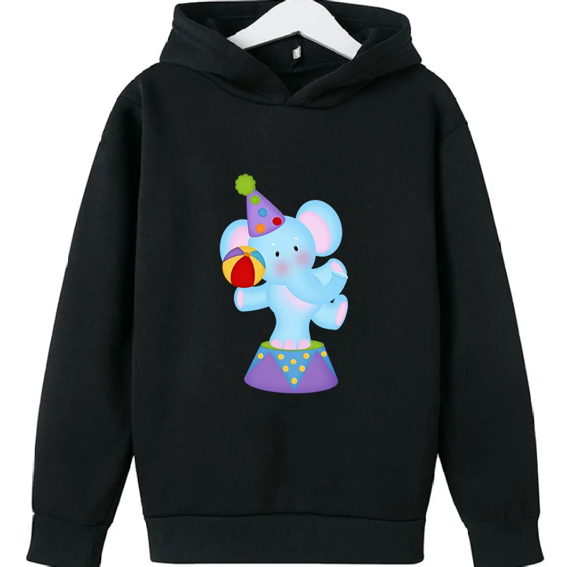 New Children's Hoodie in The Child   Elephant  Print  Version of The Top Baby Foreign Style Coat Sweatshirt  Sweater  Sweaters