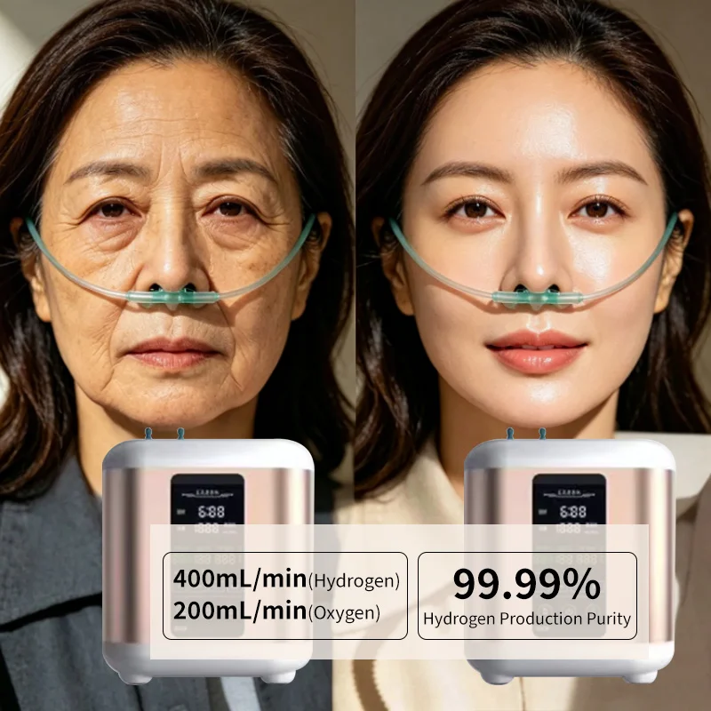 PEM Hydrogen And Oxygen Inhalation Machine Sleep Mode 600ML 900ML Hydrogen Water Generator H2 Inhaler Low Noise Water Purifier