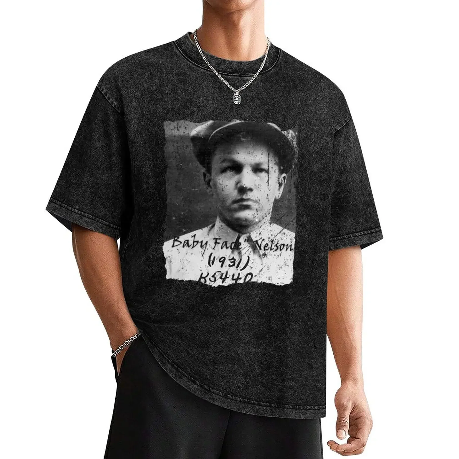 Gangsters, Baby Face Nelson T-Shirt sweat graphics vintage t shirts for men