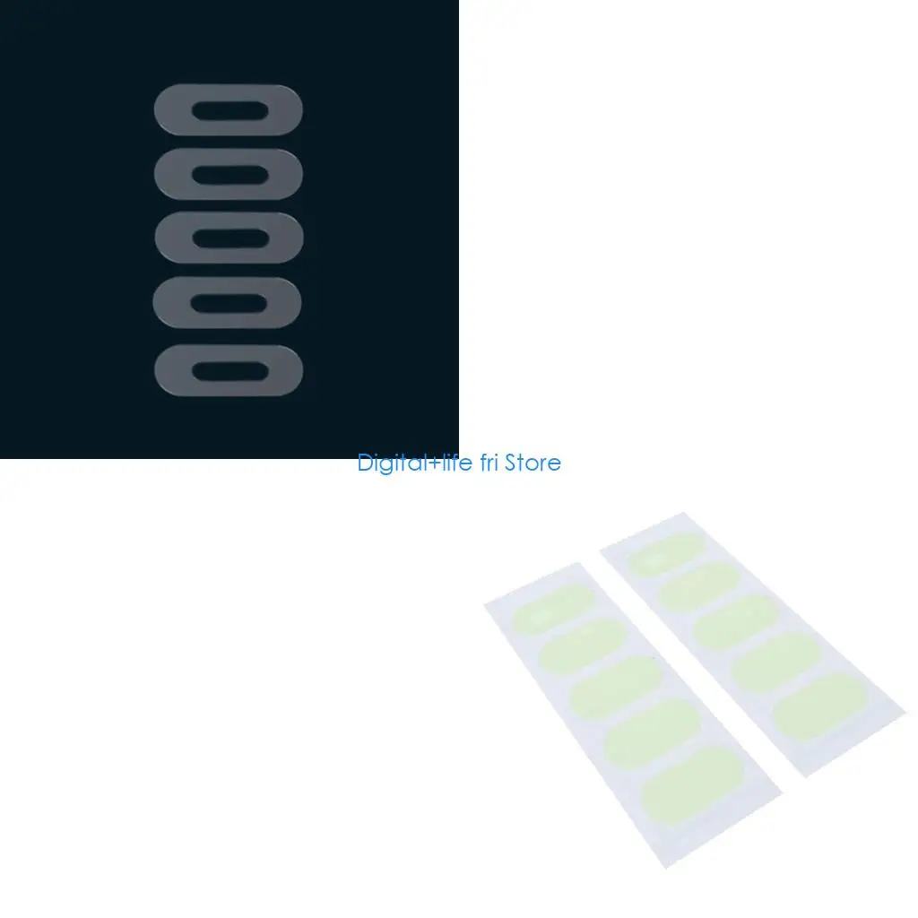 E06D 10 Pieces Charging Port Protective Film Sticker Fit for Type-C Cell Phones