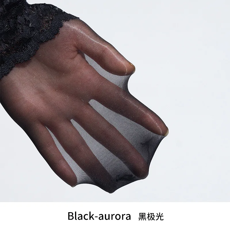 Lace One-Piece Sling912Needle Horse Oil Stockings Sexy Temptation Open Crotch Half Hip Silk Pantyhose