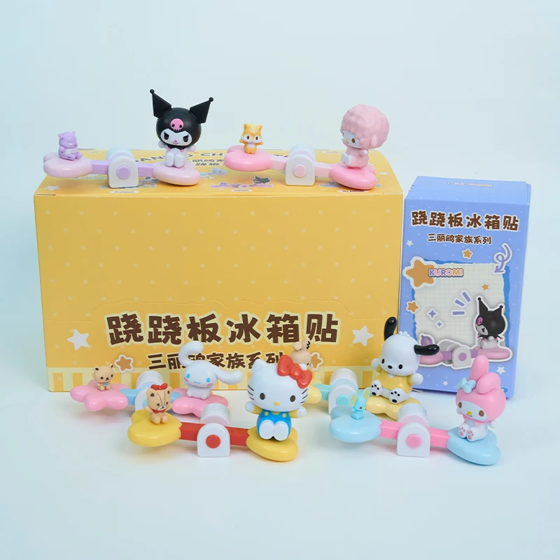 

Genuine Sanrio Characters Seesaw Fridge Magnets Blind Box - Cute Cartoon Refrigerator Decor Kawaii Collectible Toy Gift