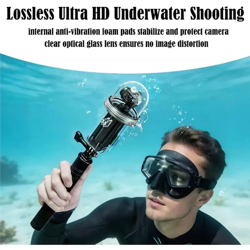 B03B-Schutzhülle für Dji Pocket 4 60M Unterwasser-wasserdichtes Tauchgehäuse Action-Kamera-Zubehör – Detail 7