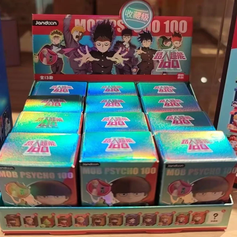 

Genuine Mob Psycho 100 Blind Box Shigeo Kageyama Anime Figures Original Arataka Reigen Mystery Box Mini Doll Model Ornament Gift