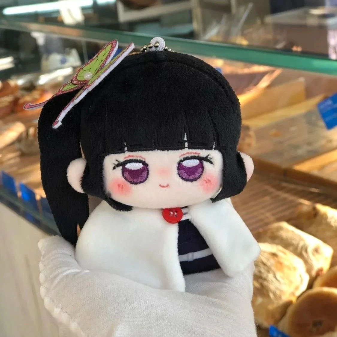 

10 см аниме роль Kochou Shinobu Tsuyuri Kanawo косплей плюшевая хлопковая кукла Nunu тело куклы кулон игрушки плюшевый подарок