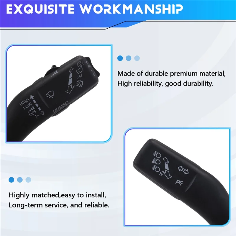 

Steering Column Combination Switch 5K0953502L Wiper Turn Signal For VW Golf Touran Tiguan Car Replacement LHD