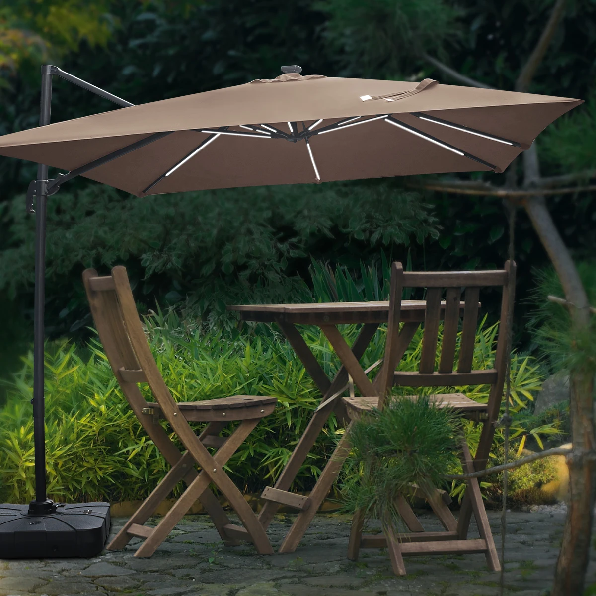 

Зонт-парасоль для летнего отдыха 2025 года с защитой от УФ-излучения, на заказ, для сада, пляжа, коммерческих террас, кафе, со светодиодной подсветкой и вращением на 360 градусов