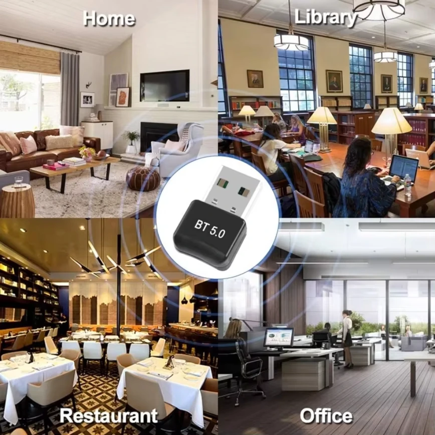 USB Bluetooth 5.0 Adapter USB Wireless Bluetooth Transmitter Receiver For PC LAPTOP Bluetooth Speaker Mouse Keyboard Headset