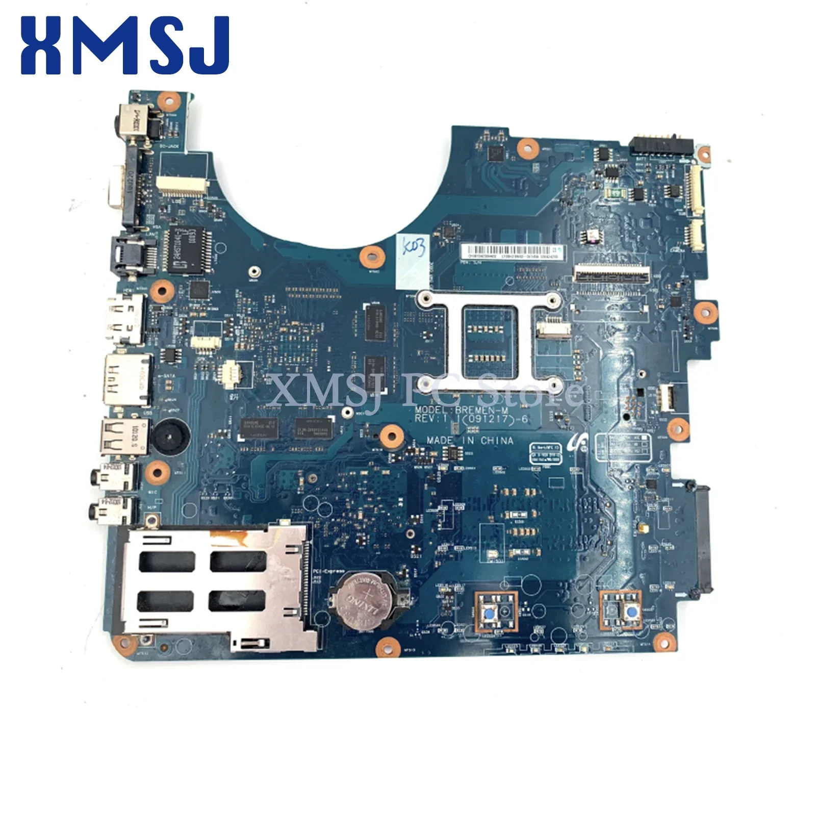 XMSJ For Samsung NP-R780 R780 Laptop Motherboard BA92-06145A BA92-06145B BREMEN-M GT330M 1GB HM55 DDR3 Free CPU