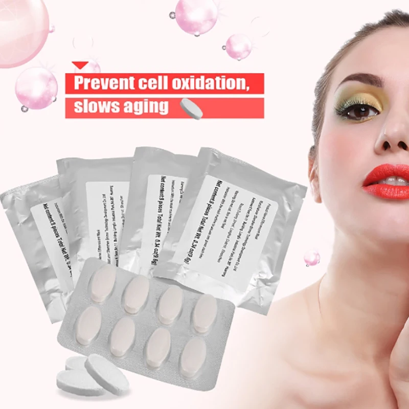 8/16/32Pcs Collagen Face Mask Capsules Effervescent Tablets For DIY Natural Fruit Vegetable Facial Mask Maker Accessory Skin