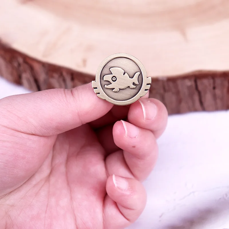 Splatoons Big Run Vintage Metal Badge Game Fashion Logo Brooch For Various Clothing Backpacks