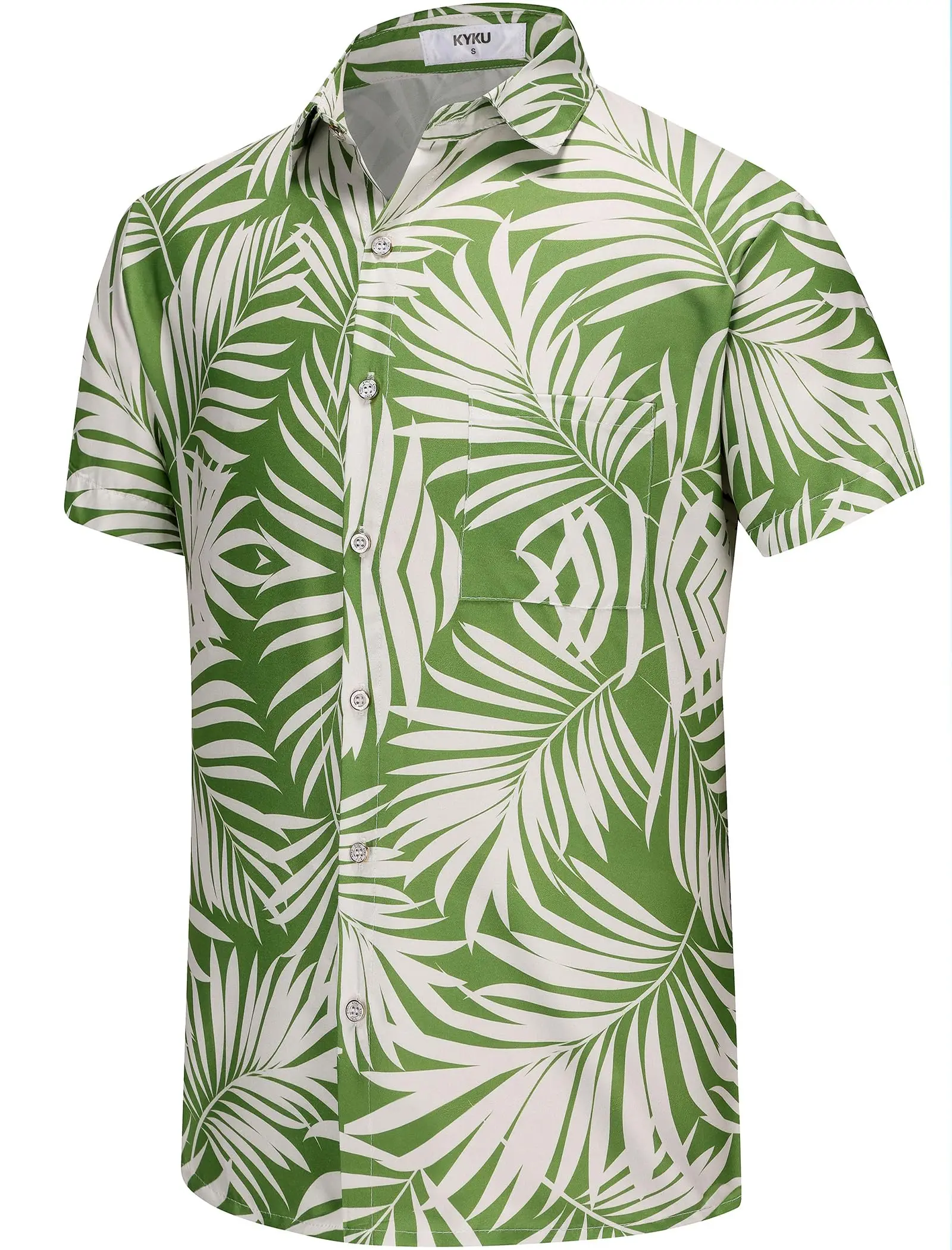 Camisa havaiana KYKU para homens – Camisas engraçadas de férias tropicais para praia, manga curta, roupas de verão com bolsos