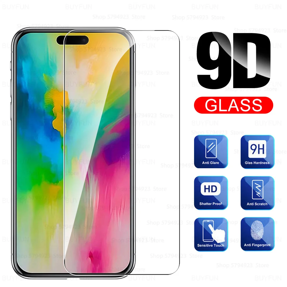 Película protectora de vidro temperado para iphone 16 pro max, 5g, 16 plus, 16 pro max, iphone 16 pro max