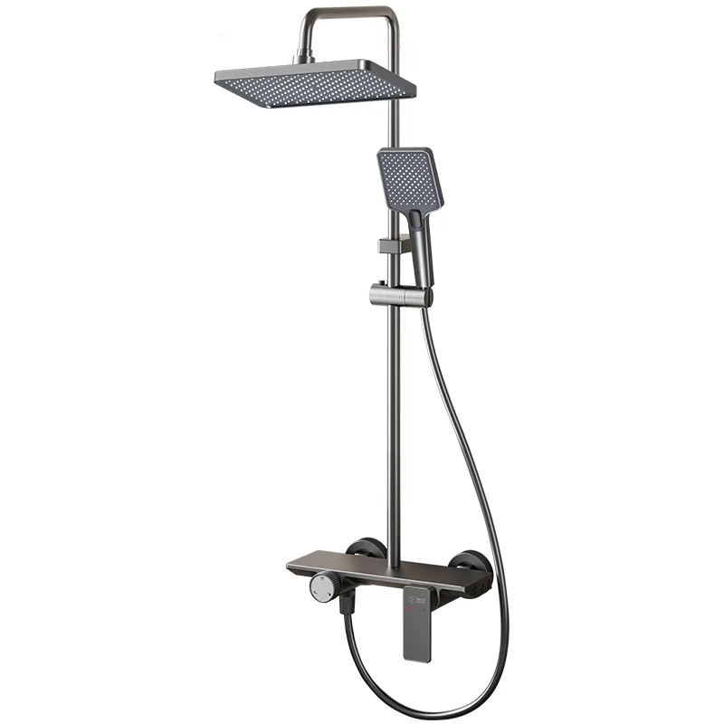 

Shower shower set integrated, all-copper bathroom pressurized filter shower head