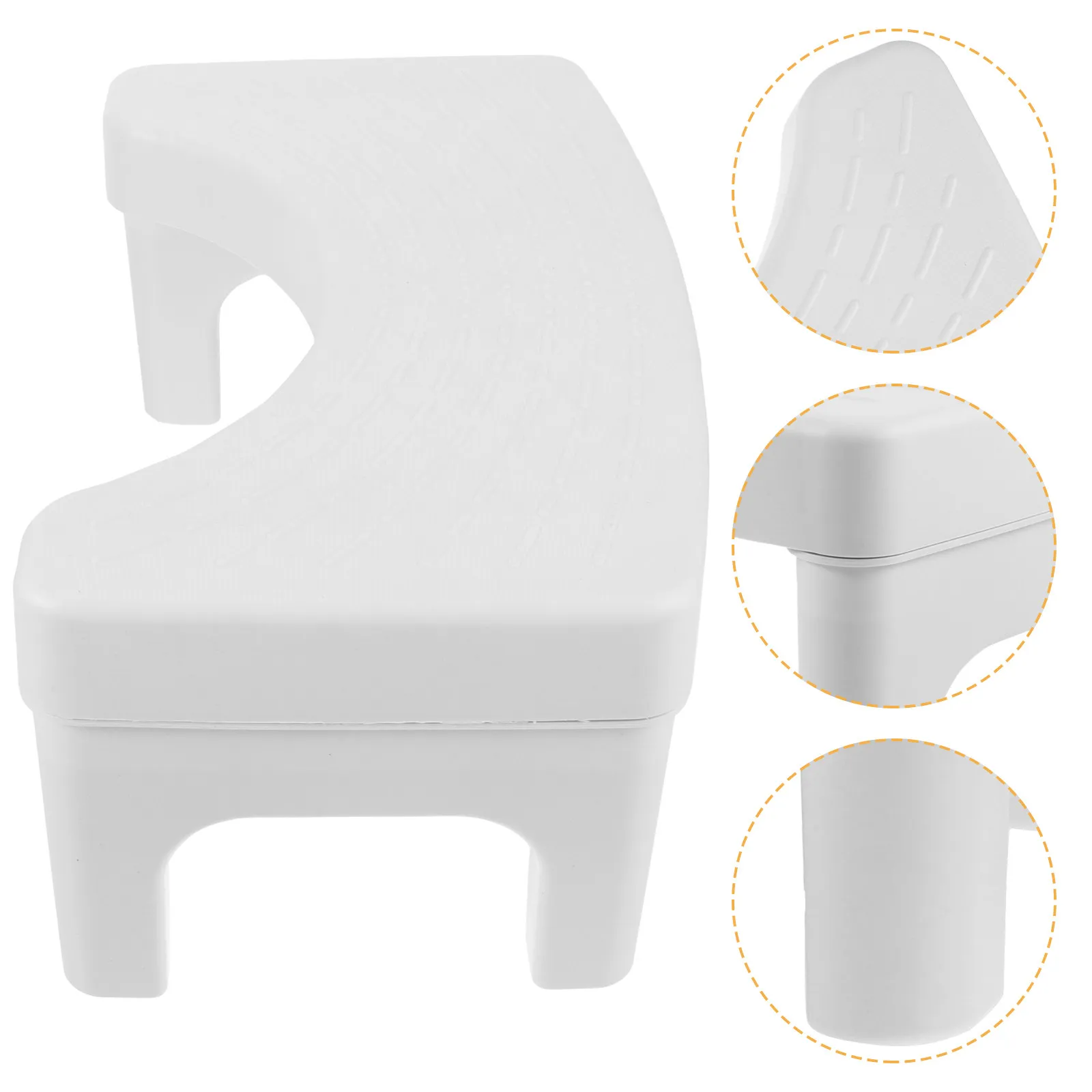 

Прочная нескользящая подставка для ног из полипропилена для ванной комнаты, для удобной позы при приседании, домашний туалетный стульчик-ступенька для взрослых, подставка для ног для туалета