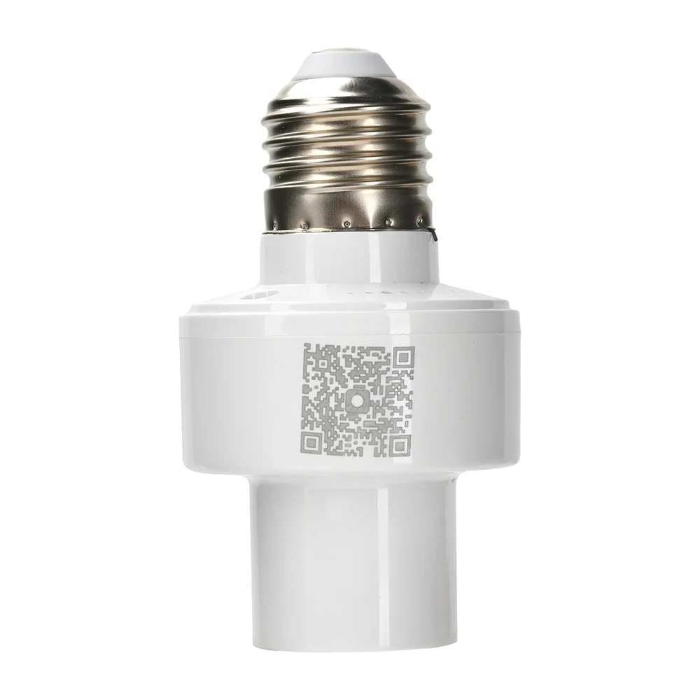Smart Bluetooth -compatible Light Socket E27 Bulb Adapter Lamp Holder Base AC85-265V Smart Life App Controller