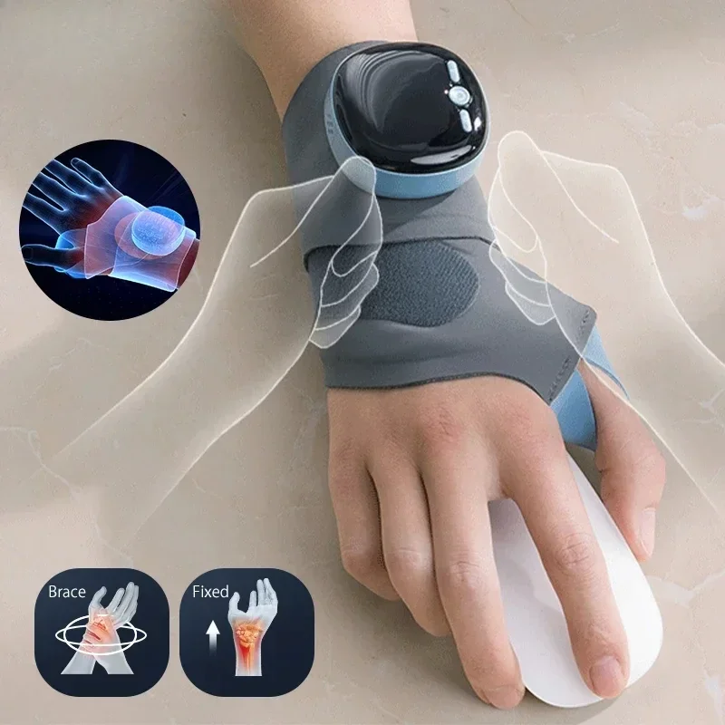 Tech Love Latest Designs TENS Hand Splint Gym Wristbands Hot Compress Electric Massage Fitness Wrist Band Hand