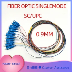 1m Fiber Pigtail SC/UPC 0.9mm Fiber Optic Cable Single Mode 9/125  Single Mode  Optical Pigtail 12-Cores 광학 광피그테일