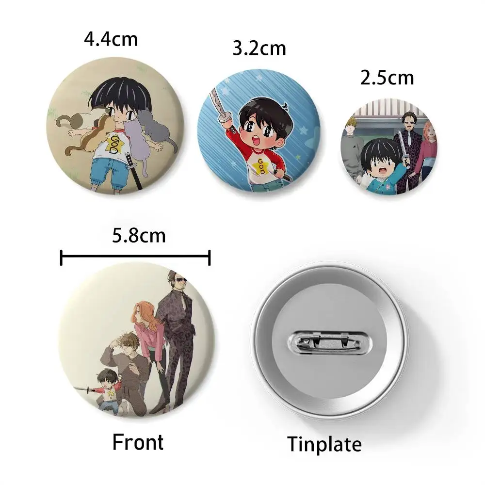 K-Kotaro يعيش وحده شارات مستديرة رائعة شارة دبابيس الإبداعية للملابس قبعة ظهره هدية الملحقات #6