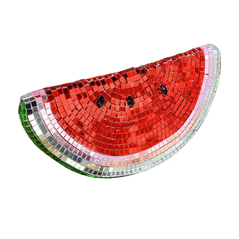 Glas-Wassermelonen-Figuren, Glasfrüchte, Wassermelone, Dekoration, Kunstornament für Zuhause, Büro, Küche, Tischdekoration – Detail 1