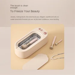 Ultrasonic Jewelry Cleaner Machine, Professional Sonic Jewelry Cleaner with 3 Timer Modes for Glasses, Jewelry Pink