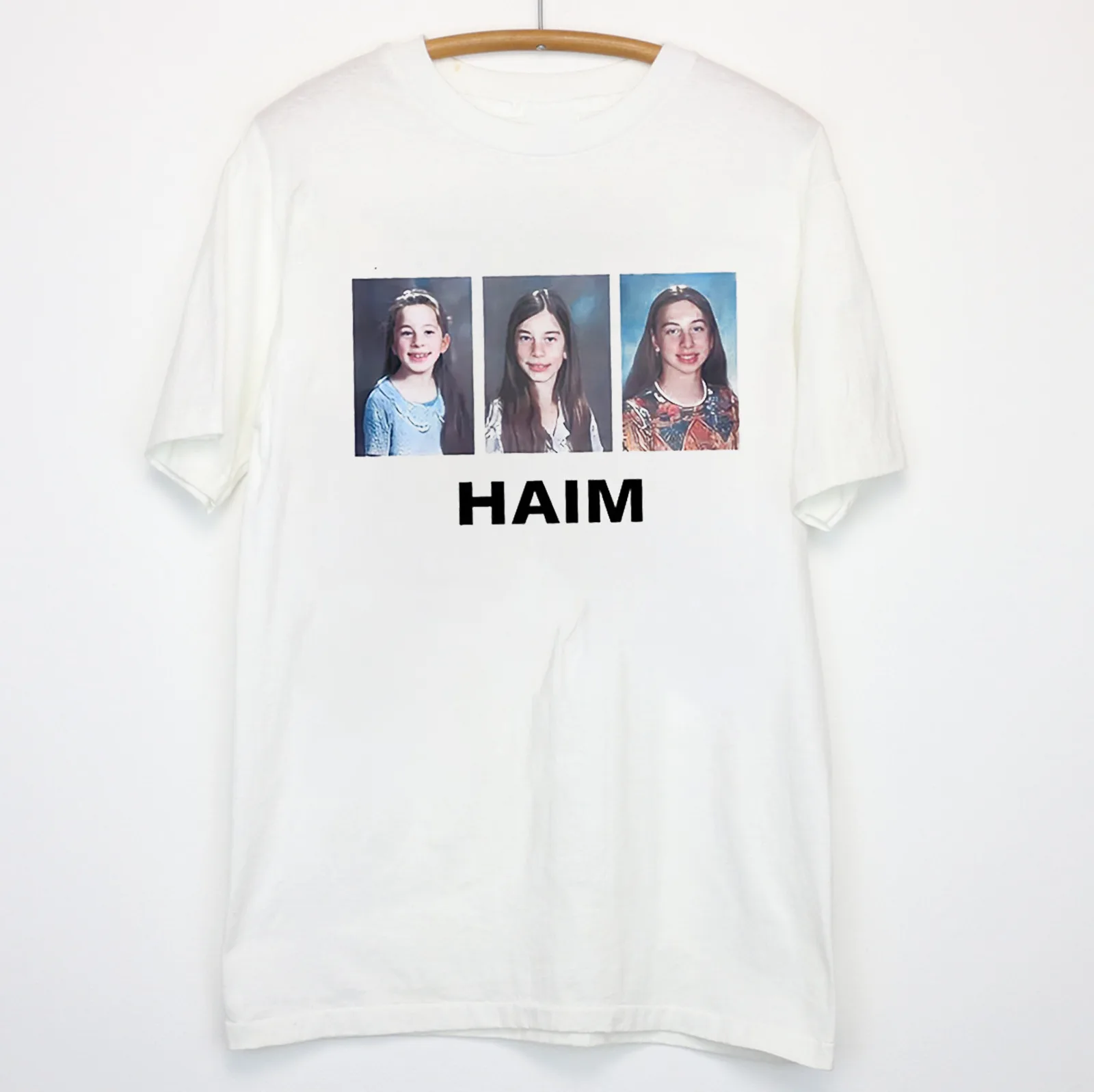 

Rare Haim Cotton Band Gift For Fan S-2345XL White T-shirt S3898