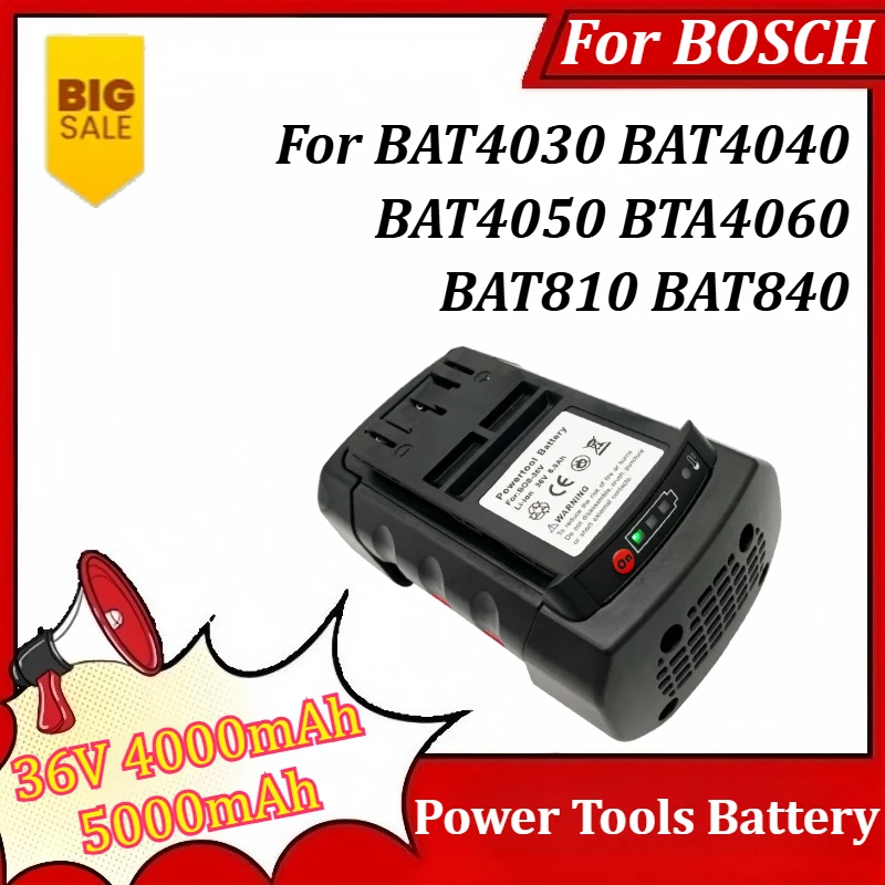 

36V 4000mAh 5000mAh Li-ion Battery for BOSCH BAT4030 BAT4040 BAT4050 BTA4060 BAT810 BAT840 Power Tools Battery