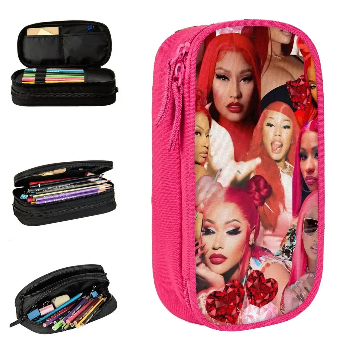 Nicki Minaj Pencil Case Pencilcases Pen Box for Girl Boy Big Capacity Bag Office Gifts Stationery