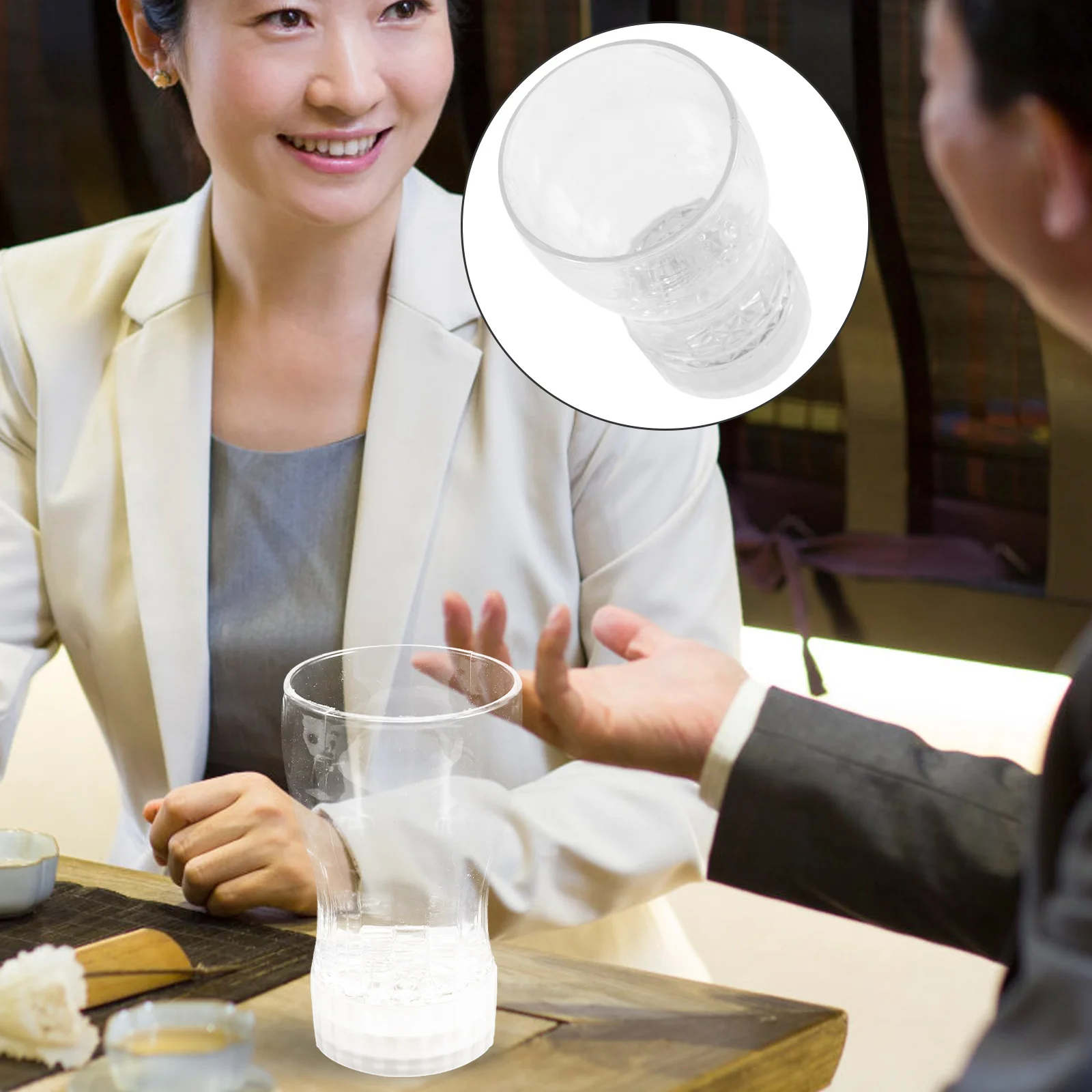 

6pcs Glowing Cups Light Up Dark Glasses Tumbler Party Supplies Plastic Glasses Bar Light Shot Glass Gifts