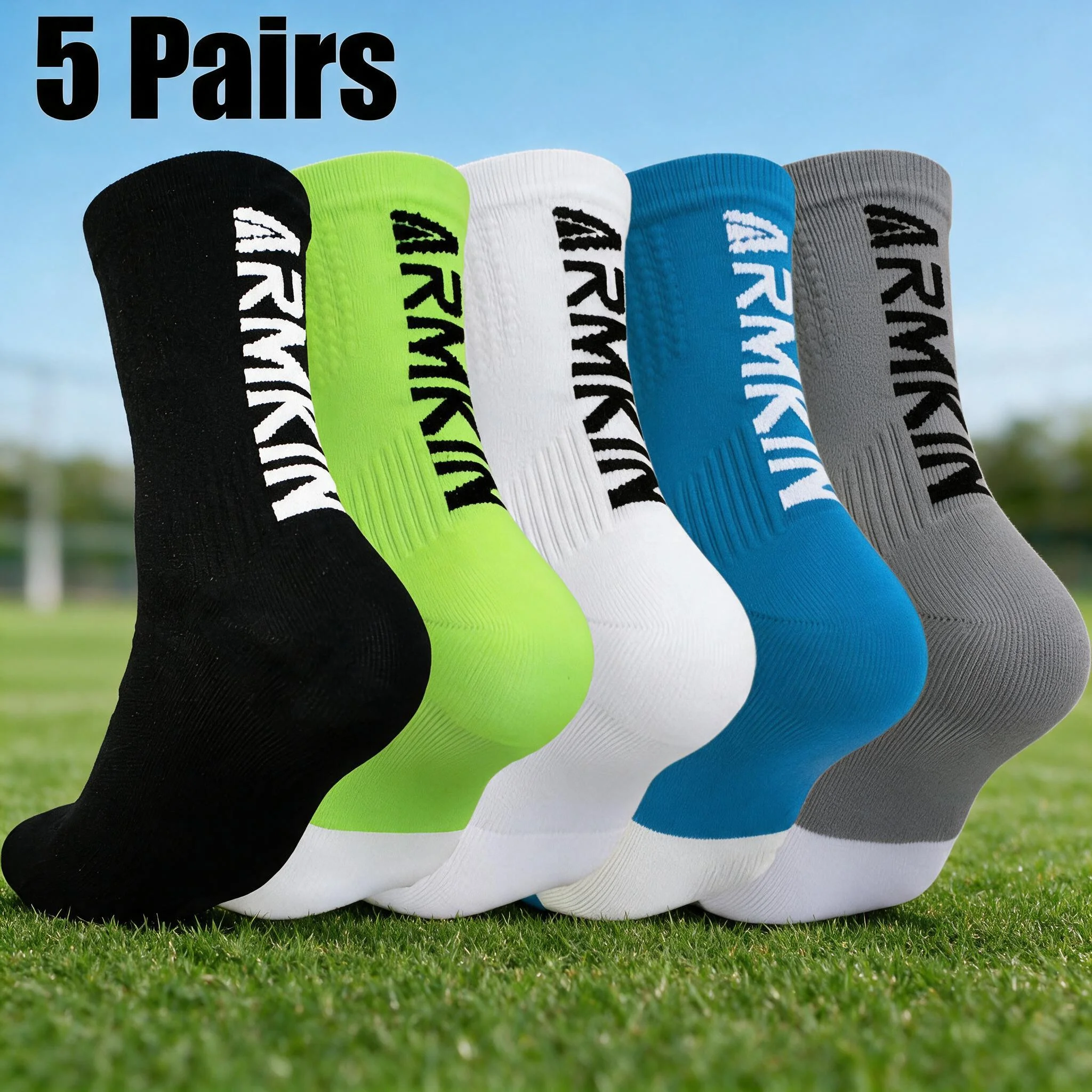 Mountain Biking Socks - ARMKIN 5 Çift Yeni Erkek/Kadın Bisiklet