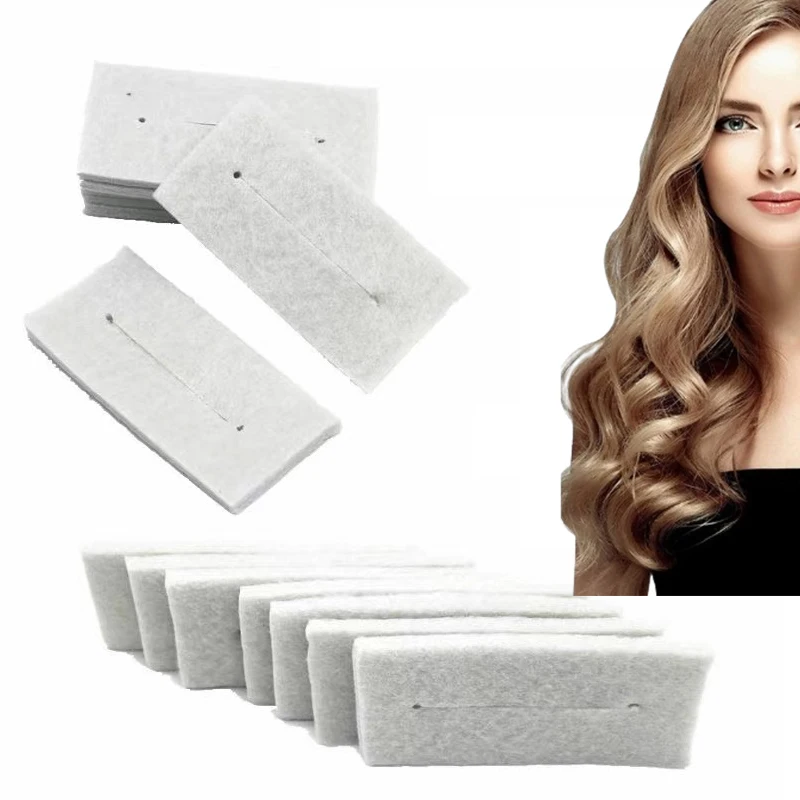 14/25pcs Salon Hair Perming /Thermal Insulation Cotton Pad Patch Curl Wave Crimp High Temperature Accessory Styling Tools