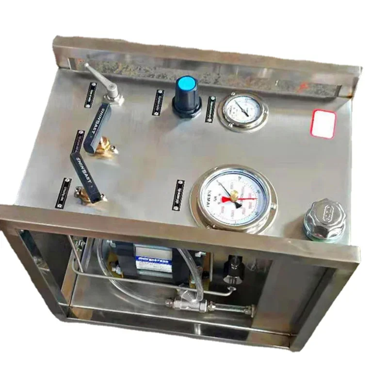 Pneumatic Liquid High Pressure Equipment Leak Detection Equipment Hydraulic Test Machine Pressure Test Bench Portable Press