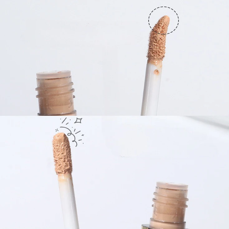 Feuchtigkeitsspendende Aufhellende Concealer-Creme Volle Deckkraft Foundation Abdeckung Akne Augenringe Ölkontrolle Flüssiger Gesichtskontur-Stift – Detail 10