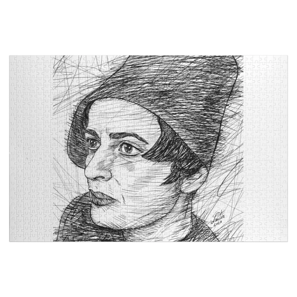 AYN RAND ink portrait .2 Jigsaw Puzzle Customized Photo Personalised Toys Jigsaw For Kids Personalised Puzzle