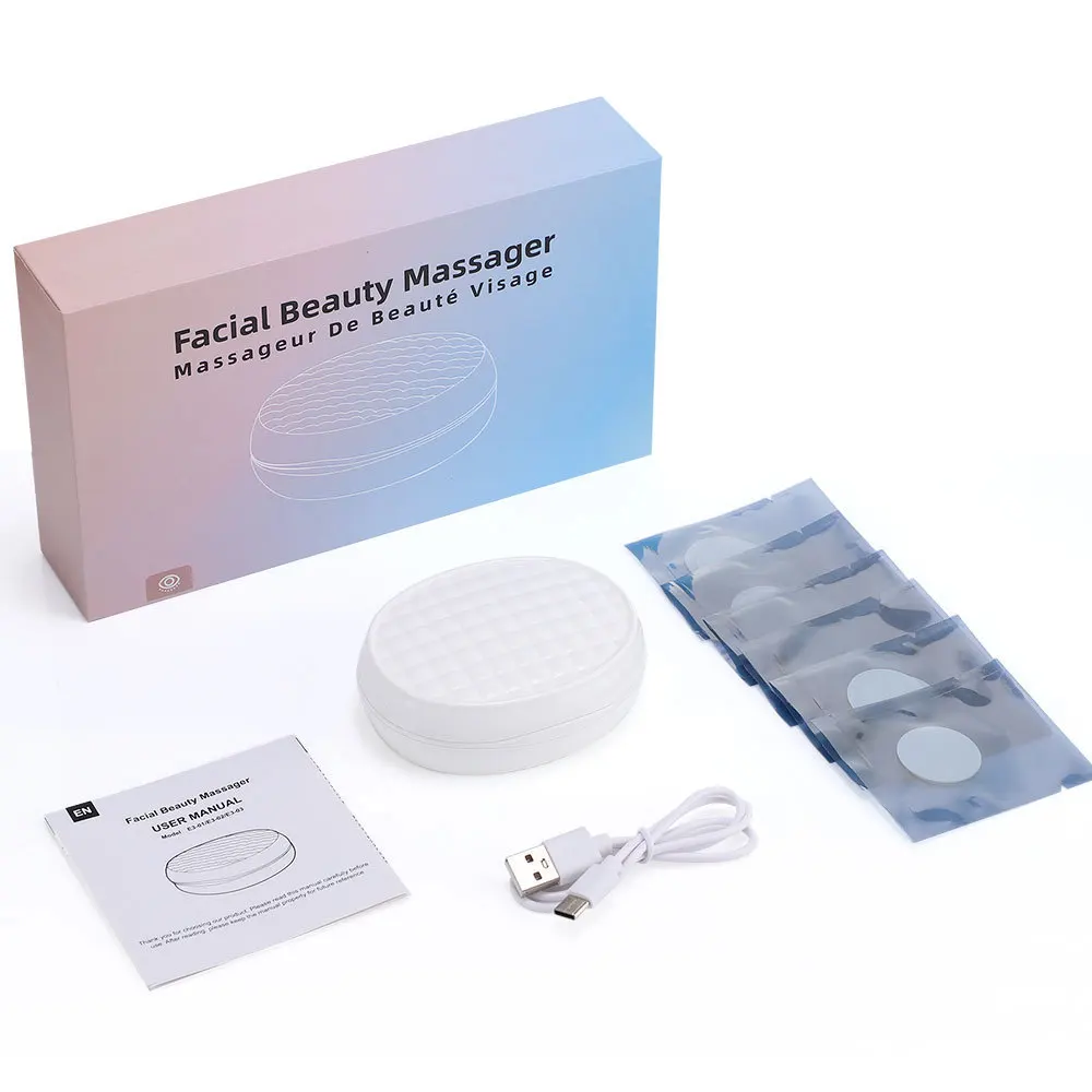 Dispositivo eléctrico portátil de la belleza del cuidado de la piel del masaje del estiramiento facial de la luz roja