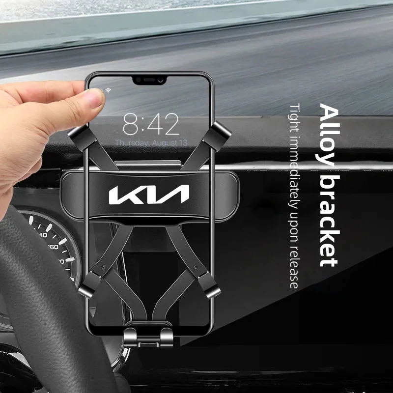 ABS الجاذبية سيارة لتحديد المواقع والملاحة حامل هاتف المحمول اكسسوارات لكيا EV6 ستينغر ريو سورينتو بيكانتو Ceed Borrego Syros K4 K5