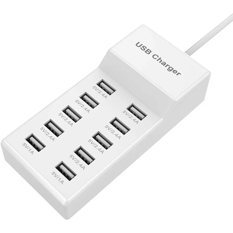 شاحن USB قاعدة شحن USB شاحن USB ذكي سطح المكتب USB شاحن سريع لأجهزة متعددة الاتحاد الأوروبي التوصيل
