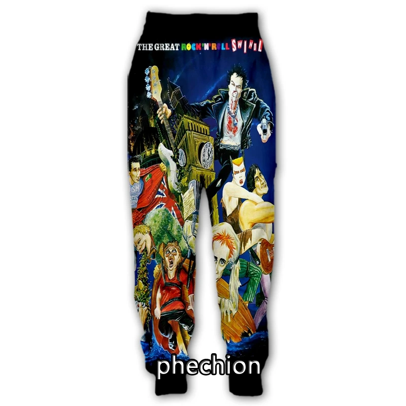 phechion New Men/Women Sex Pistols 3D Printed Casual Pants Fashion Streetwear Men Loose Sporting Long Trousers F72