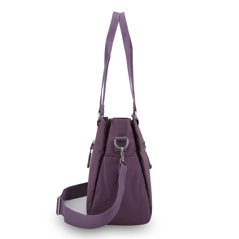 Damen-Shopper aus Oxford-Gewebe mit großer Kapazität, leichte, strapazierfähige Schultertasche, Handtasche für Freizeit, Arbeit, Pendeln und Reisen. – Detail 2