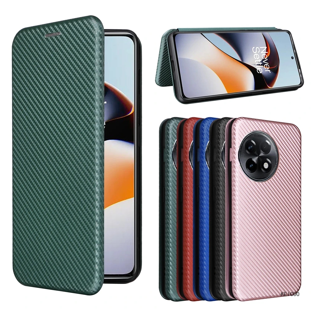 Pretty Carbon Fibre Cases For OnePlus Ace 2 11R Ace2 11 R 5G PHK110 CPH2487 Ring Buckle Covers Non-slip Ultrathin Phone Housing