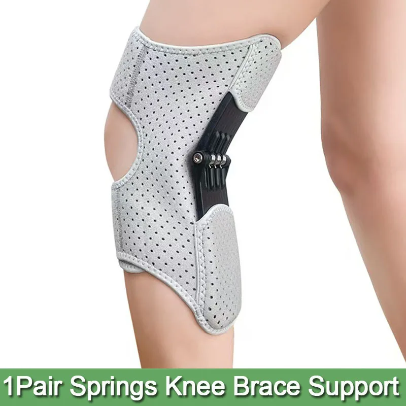 

Knee Protection Booster Power Support Knee Pads Powerful Rebound Spring Force Reduces Soreness-Hook&Loop Closure-For Running