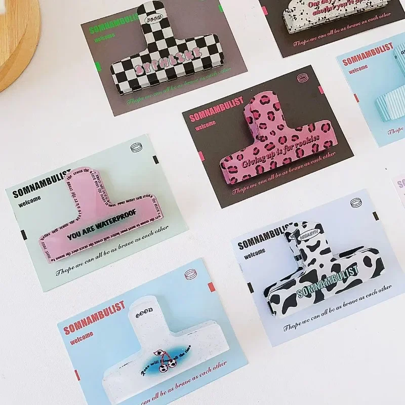 

1 Pc Large Cartoon High Value Handbook Clip Stationery Office Color Bookcase Storage Bill
