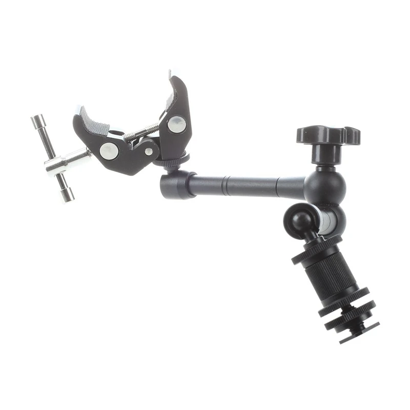 2Set Parts: 1Set 11 Inch Friction Articulating Magic Arm & 1Set Camera Screw, 21 Pcs 1/4 Inch 3/8 Inch Converter Screws