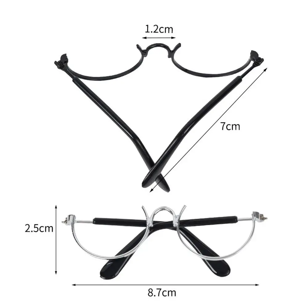 Half-frame Doll Glasses Creative Lensless Metal Plush Doll Eyeglasses Doll Accessories Fashion Glasses for 20cm Dolls